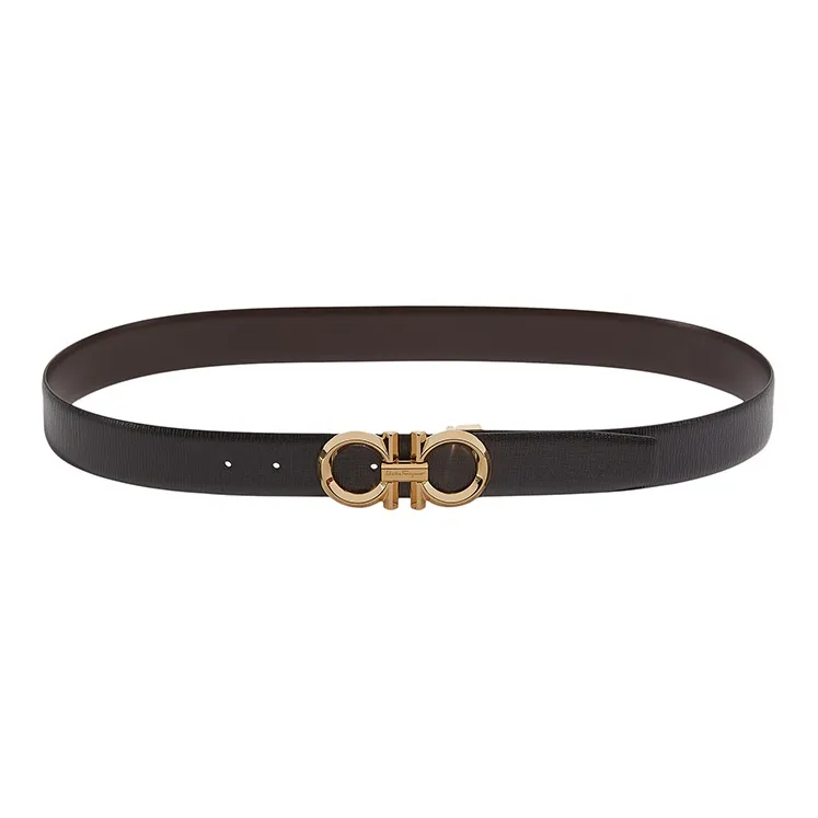 Ferragamo Gancini Leather Belts Men-0