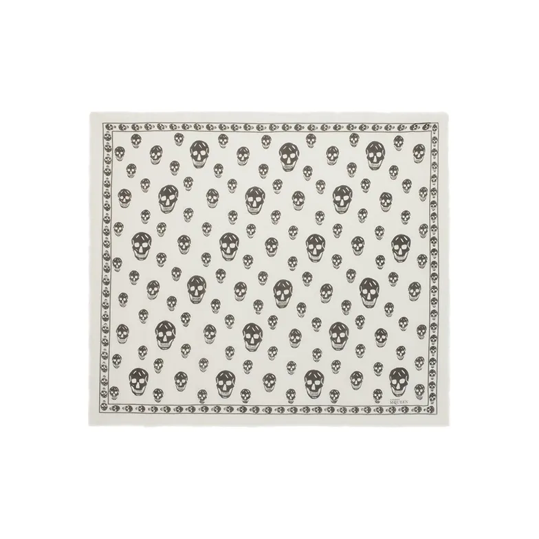 Alexander McQueen Classic Skull Print Scarf-0