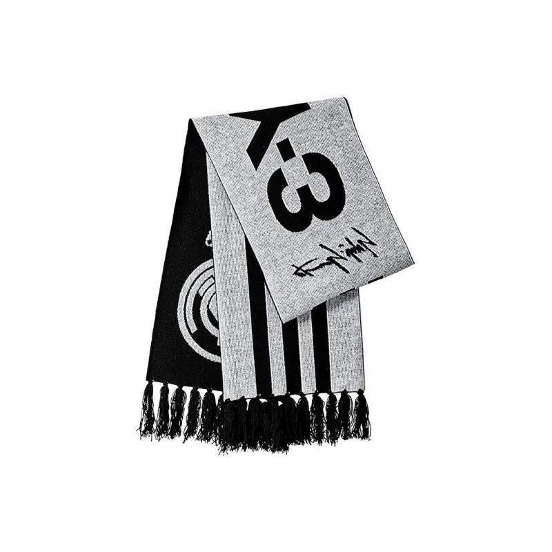 Y-3 Real Madrid Knit Scarves Unisex Black-1