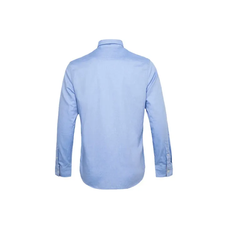 Burberry Shirts Men Sky Blue-1