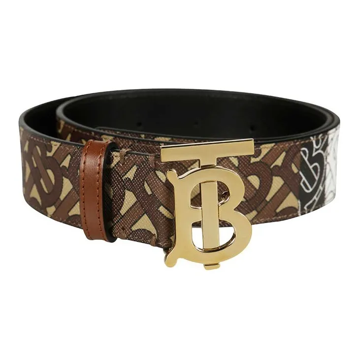 Burberry Monogrammed Logo Buckled Belt-1