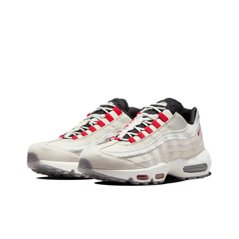 Nike Air Max 95 Light Bone Habanero Red-2