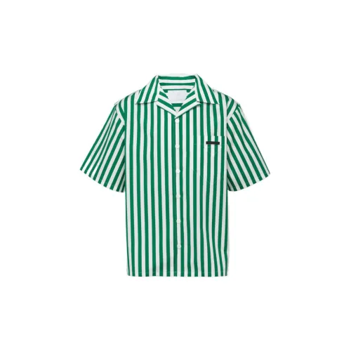 PRADA Shirts Men Green