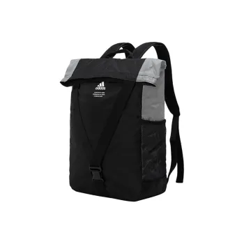 Adidas Polyester Handbag, Laptop Bag, Backpack Regular Unisex Black & Gray Patchwork