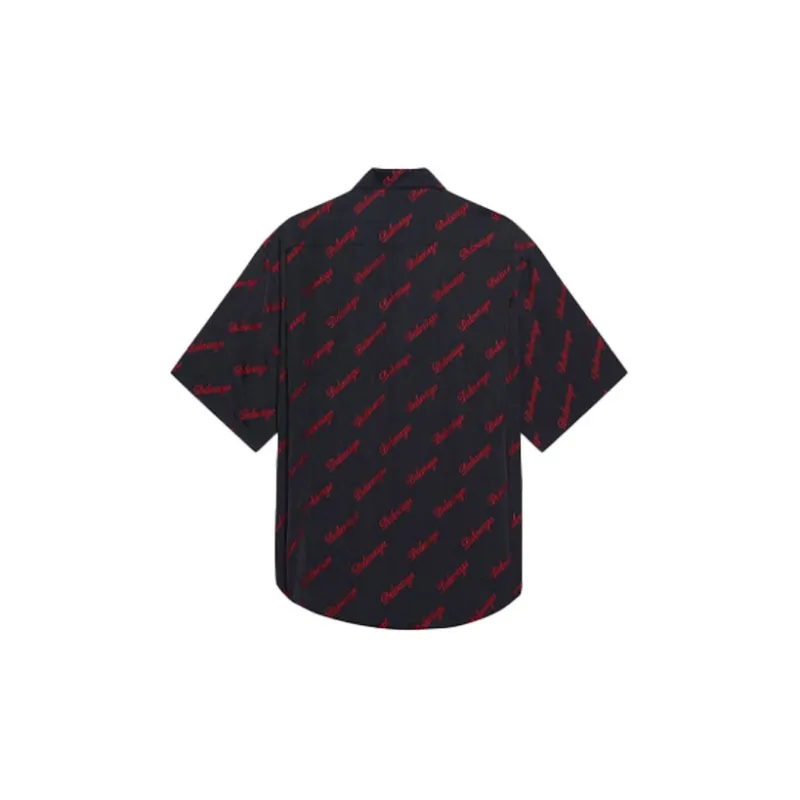 Balenciaga Shirts Men Black-1