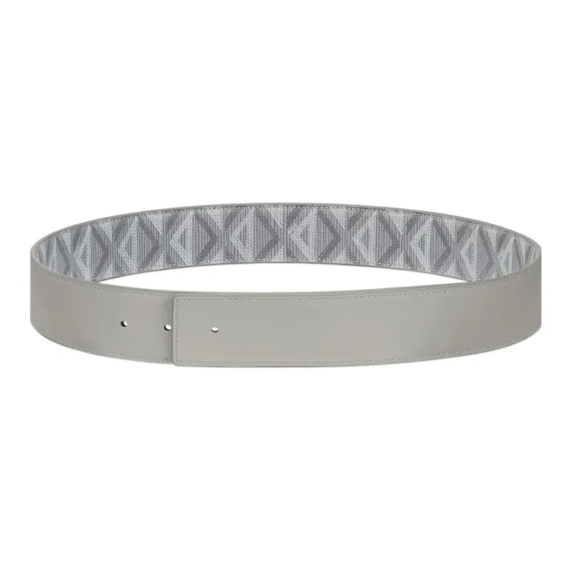 DIOR CD Diamond Leather Belts Men Gray-1