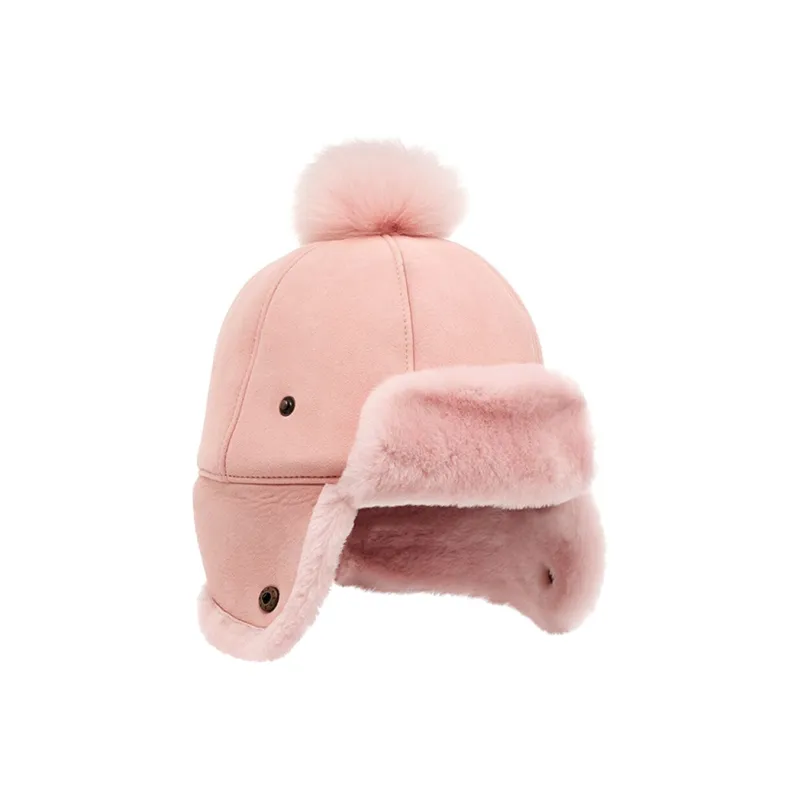 UGG Sheepskin Hats & Caps Women's Pink-0