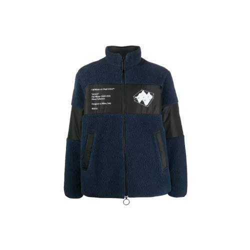 OFF-WHITE FW20 Jackets Men Navy Blue