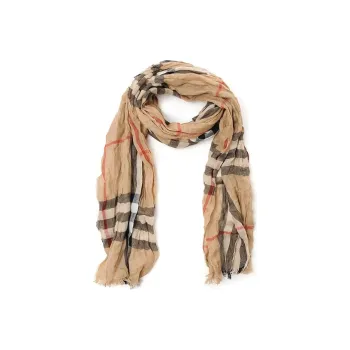 Burberry Knit Scarves Women's Camel
