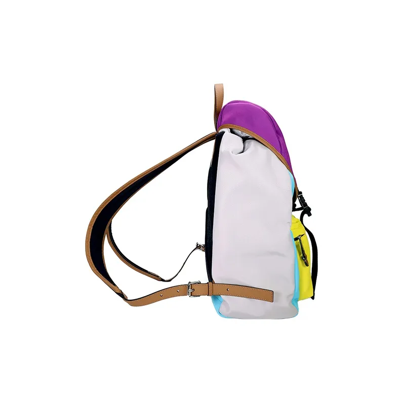 MOSCHINO Nylon Fabric Travel Bags Backpack Men's Multicolor-3