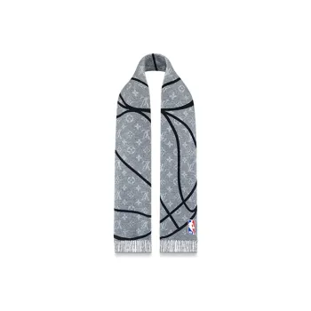 Nba X LOUIS VUITTON Knit Scarves Men Black Gray