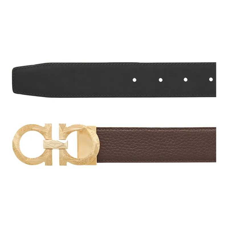 Ferragamo Reversible And Adjustable Gancini Belt-2