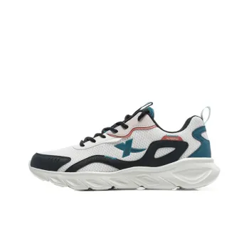 XTEP Anti Slip And Wear Resistant Breathable Low Top Running Shoes Men's White Black Green