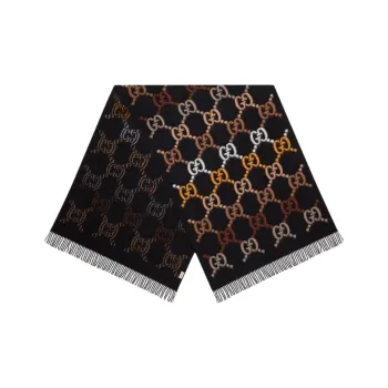 GUCCI Knit Scarves Men Brown