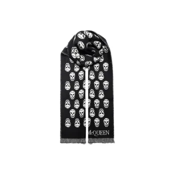 Alexander McQueen Reversible Skull Scarf
