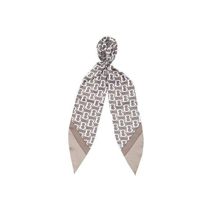 Burberry Silk Scarves Women's Light Olive-0