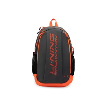 LiNing Fabric Backpack Regular Unisex Gray Orange