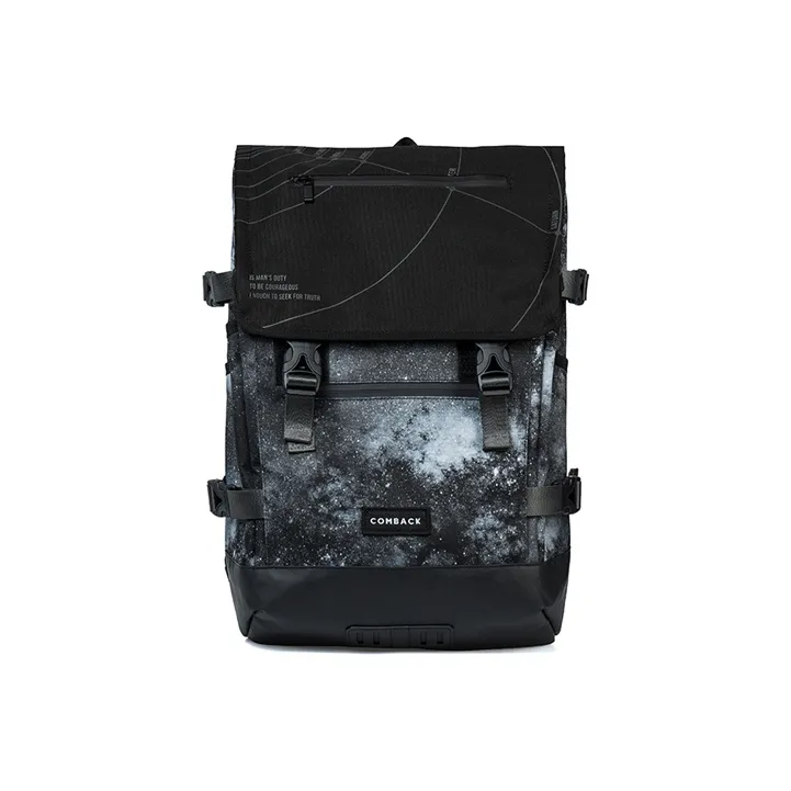 COMBACK Polyamide Laptop Bag Backpack Tubas Unisex Black/White/Gray-1