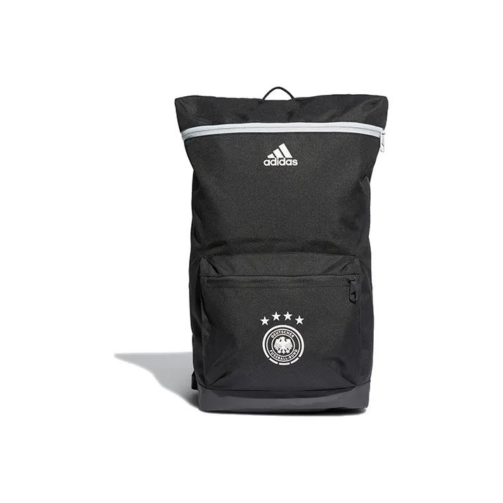Adidas Recycled Polyester Plain Weave Fabric Sports Backpack Regular Unisex Charcoal Black-0