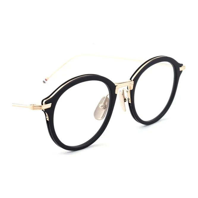 THOM BROWNE Eyeglass Frames Unisex Black-4