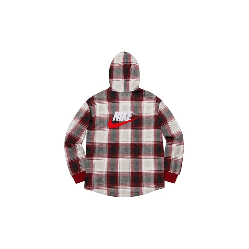 Supreme Nike Plaid Hooded Sweatshirt-1