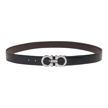 FERRAGAMO New Arrival Double Sided Plate Buckle Men's Width 3.5cm