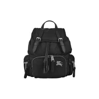 Burberry Canvas Backpack Unisex Black