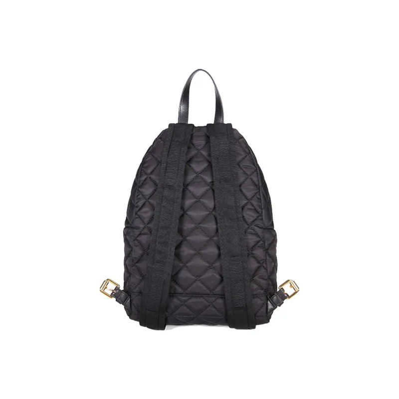 MOSCHINO Logo Patch Quilted Backpack-3