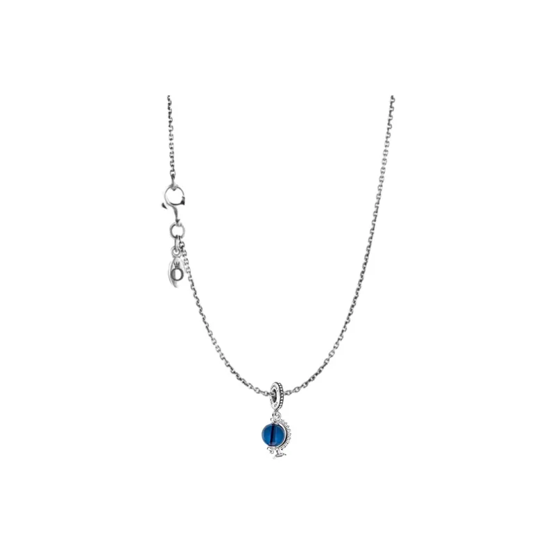 Pandora 925 Sterling Silver Charm/Pendant Unisex Blue-1