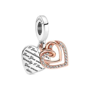 Pandora Charms / Pendants Women's Silver/Rose Gold