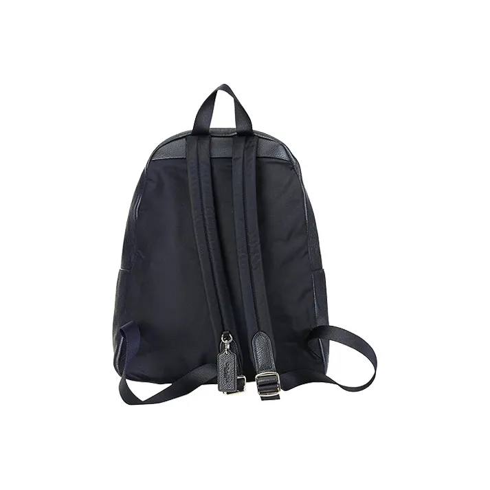 COACH Charlie Leather Backpack Large Size Women's Black-3
