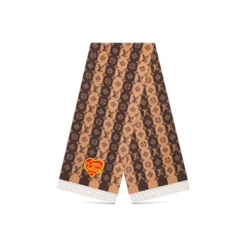 LOUIS VUITTON Scarves Unisex Brown