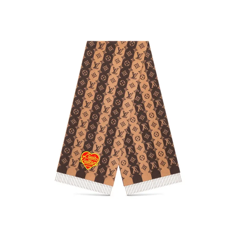 LOUIS VUITTON Scarves Unisex Brown-0