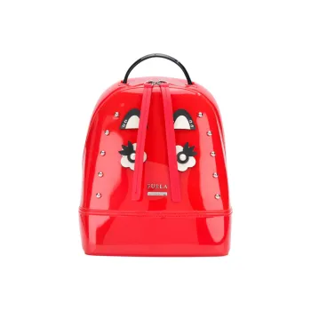 Furla Candy Rubber Jelly Bag Backpack Regular Women's Red
