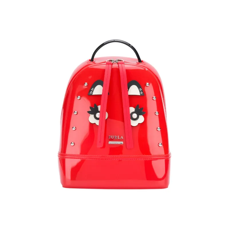 Furla Candy Rubber Jelly Bag Backpack Regular Women's Red-0