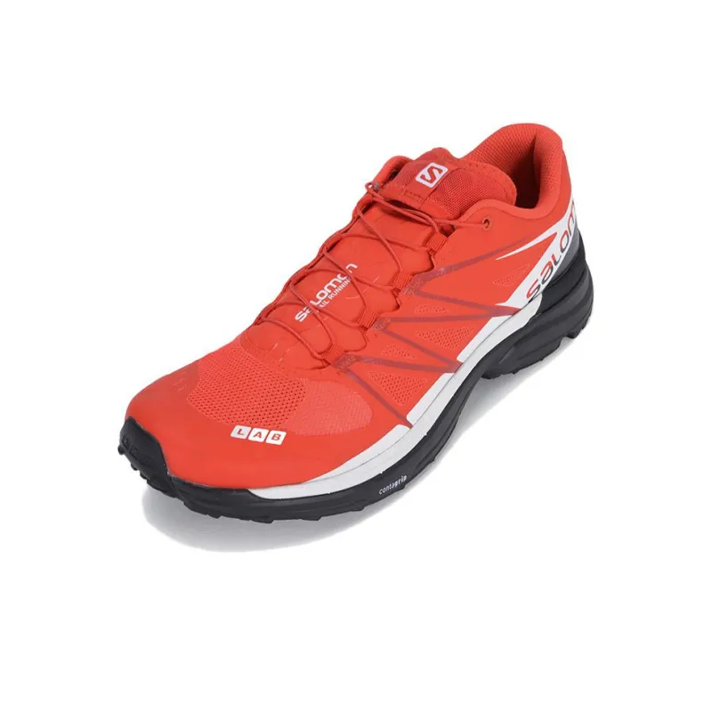 SALOMON XT Wings Anti Slip Wear Resistant Low Top Trail Running Running Shoes Unisex Red-1