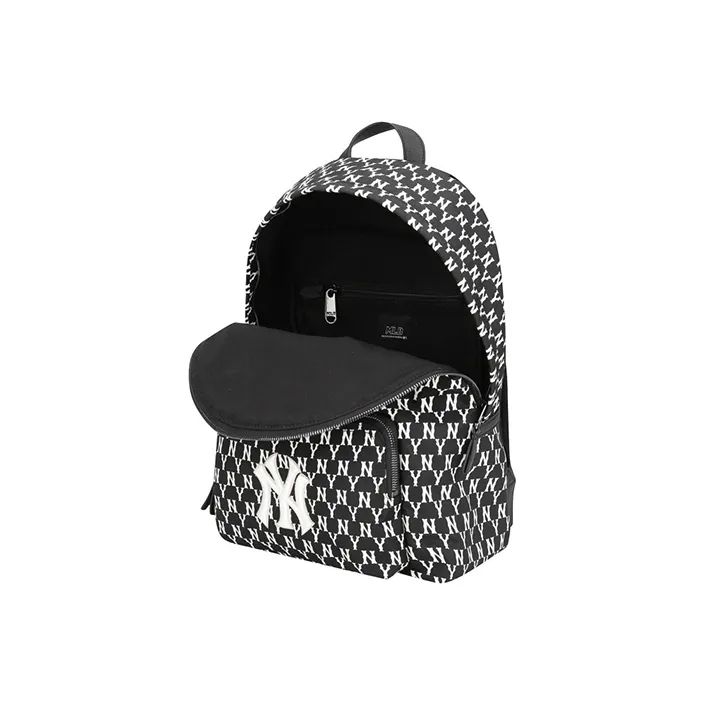 MLB Polyester Backpack Large Size Unisex Black White-2