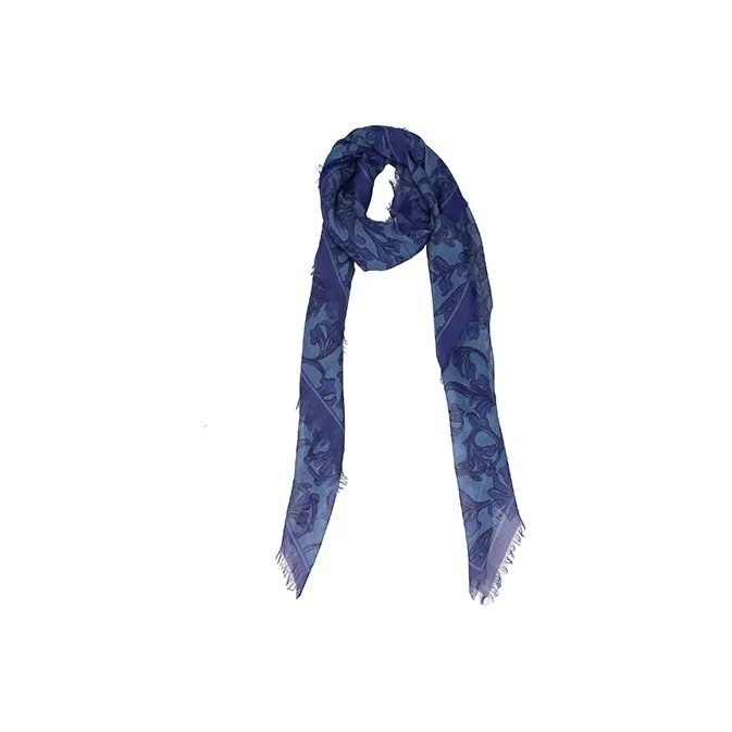 VERSACE Knit Scarves Women's Blue-0