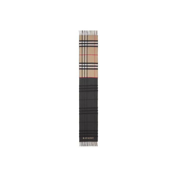 Burberry Contrast check Cashmere Scarf-1