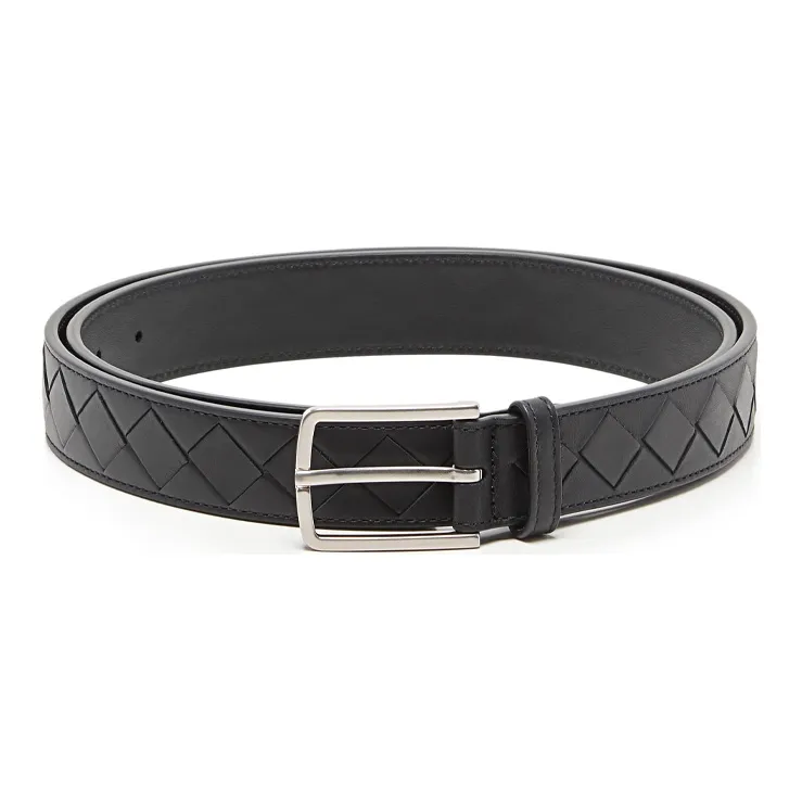 Bottega Veneta Intrecciato Leather 1IN Belt-2