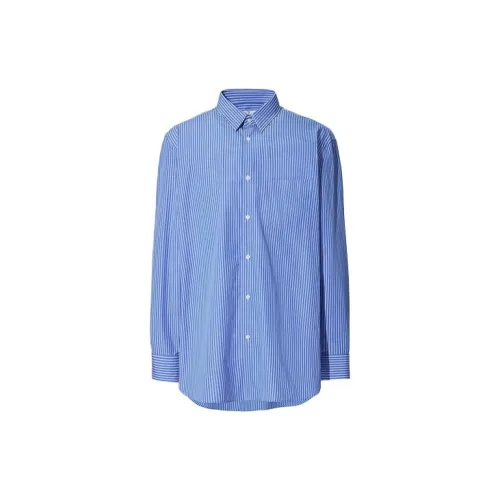 Jil Sander X UNIQLO FW20 Jil Sander Collaboration Series Shirts Men Royal Blue