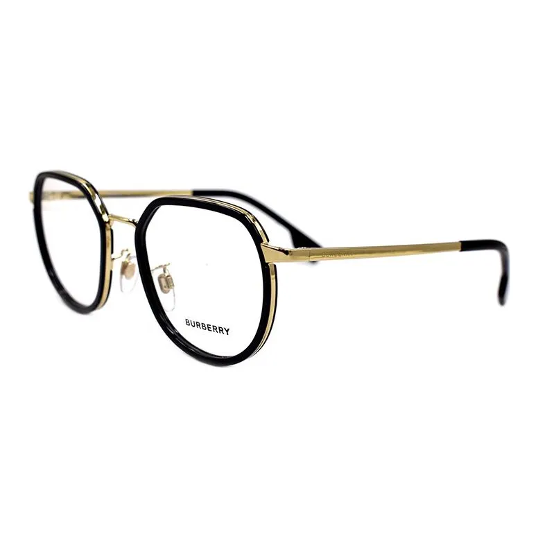Burberry Eyeglass Frames Unisex Black/Gold-1