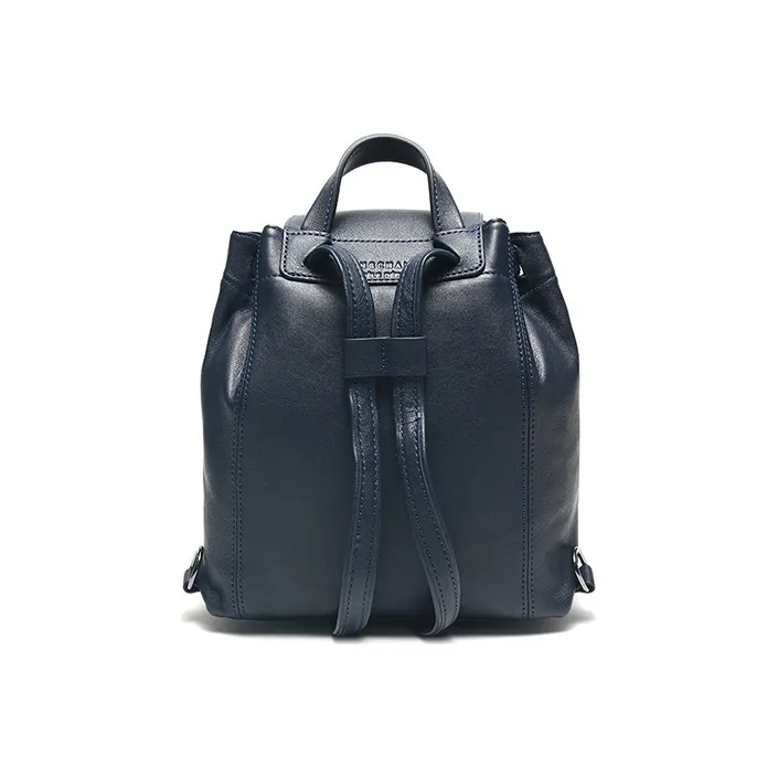 LONGCHAMP Le Pliage Cuir Sheepskin Backpack Mini Women's Navy-2