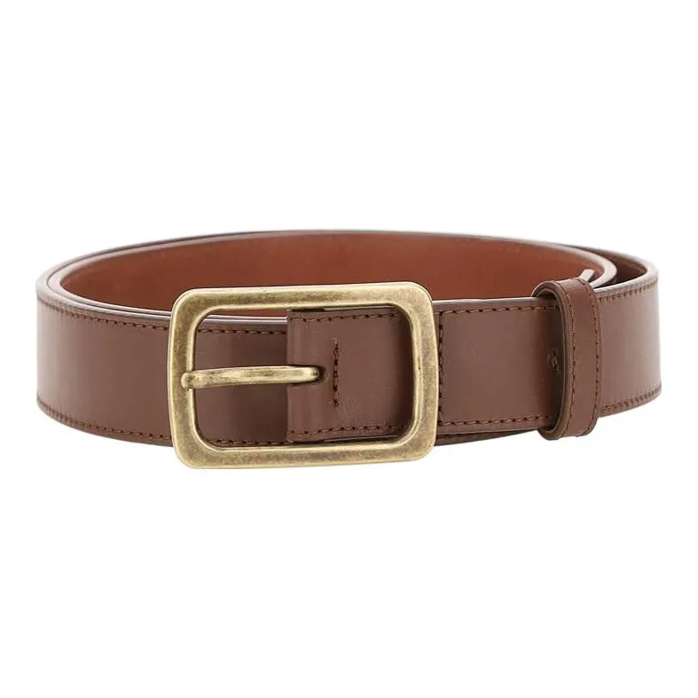 DRIES VAN NOTEN Leather Belts Unisex Yellow Brown-0