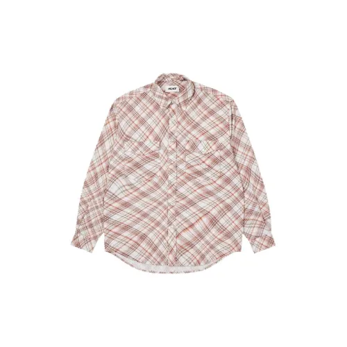 PALACE SS22 Warp Check Shirt Red  Clothing Shirts