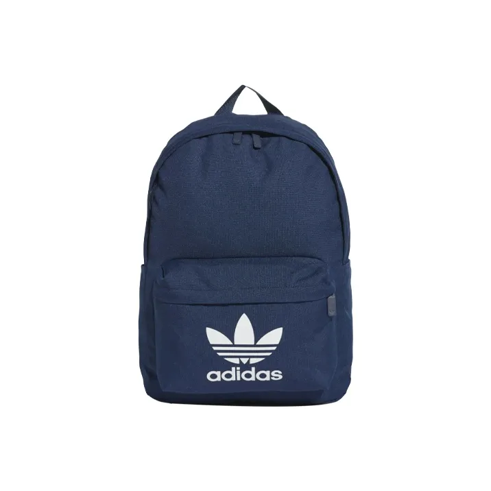Adidas Originals Recycled Polyester Fabric Backpack Unisex Marine Blue-0
