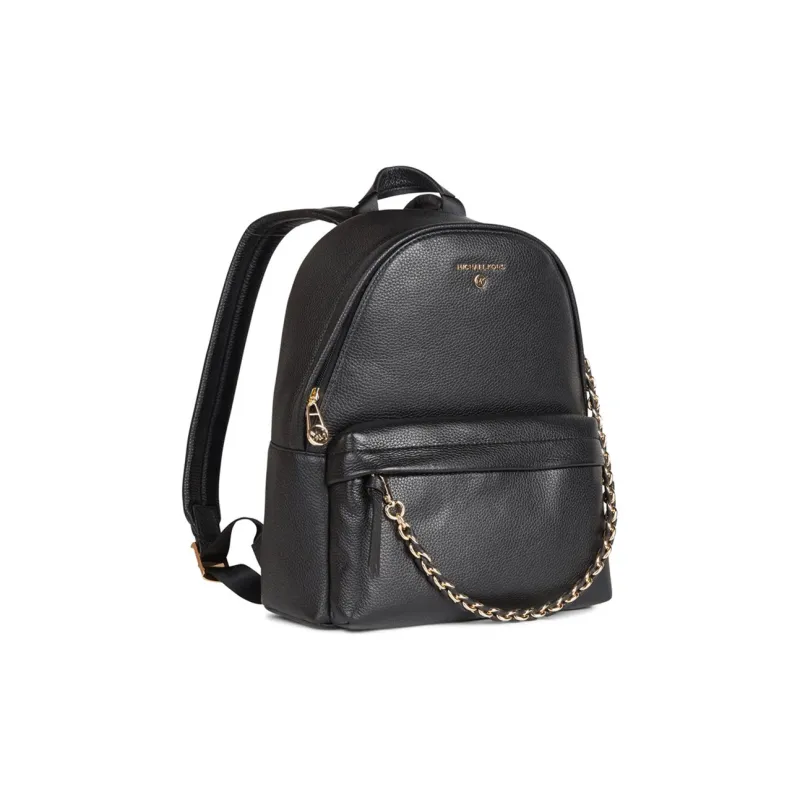 MICHAEL KORS Leather Backpack Medium Size Women's Black-1