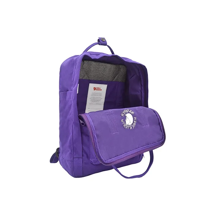 Fjallraven Polyester Backpack Regular Unisex Dark Purple Violet-3