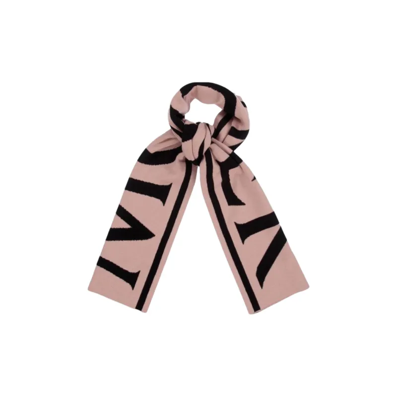 Moncler Knit Scarves Kids Pink Black-2