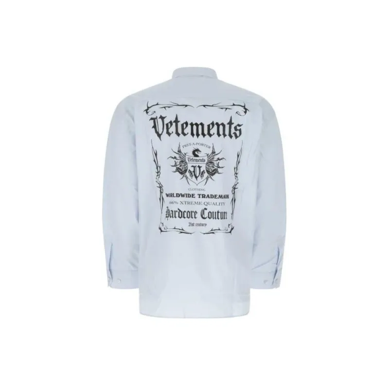 Vetements Shirts Men Blue-1